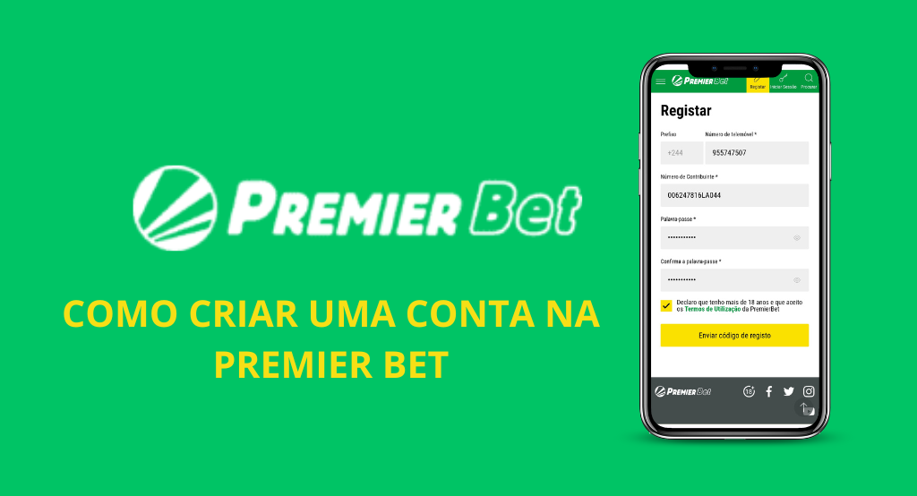 Como Criar uma Conta na Premier bet Angola